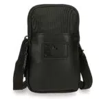 Pepe Jeans Soho Bandolera Porta Móvil Negro 10, 5x18x2 cms Poliéster y PU