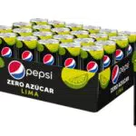 Pepsi Max Lima, Zero Azúcar, 330ml - Pack de 24 latas