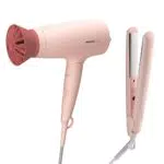 Philips 3000 Series Set de peluquería BHP398/00 Accesorio ThermoProtect de 1600 W y placas con queratina