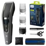 Philips Cortapelos con cuchillas de titanio, 3 Peines guía