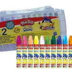 Play Doh, Ceras Blandas de 12 Colores Variados Para Niños