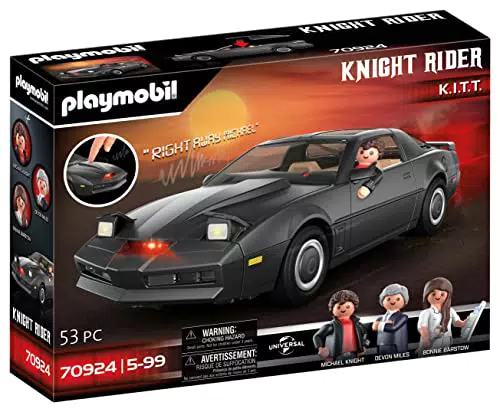 PLAYMOBIL 70924 Knight Rider, El Coche fantástico, con luz y Sonido Originales