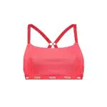 PUMA Cross-Back Sujetador Estilo Bralette, Rojo, XS para Mujer