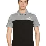 PUMA Polo Essential Shirt Hombre, Noir, M