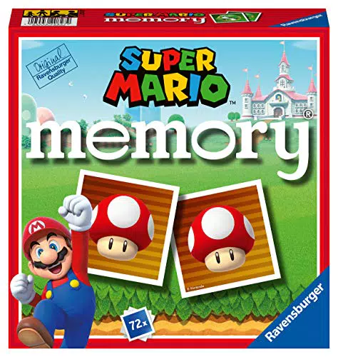 Ravensburger - Memory Versión Super Mario, 64 Tarjetas