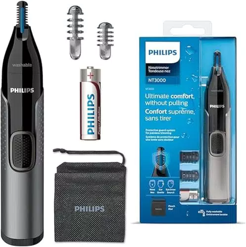 Recortador para nariz, orejas y cejas Nose trimmer Series 3000 de Philips con tecnología PrecisionTrim