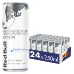 Red Bull Bebida Energética, Coco y Arándanos, 24 x 250 ml