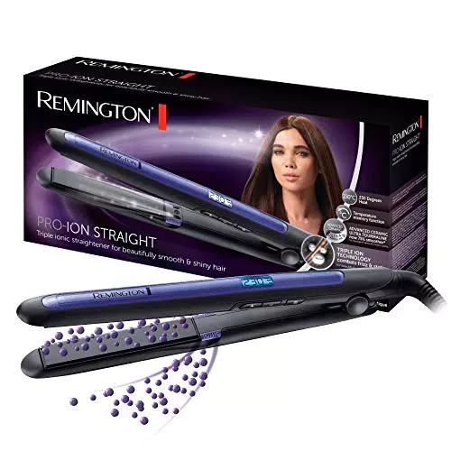 Remington Plancha de Pelo Pro Ion, Tecnología Iónica Triple Antiencrespamiento