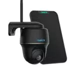 Reolink 5MP Camara Vigilancia WiFi Exterior Solar, Cámara Vigilancia Inalambrica 360° con Bateria