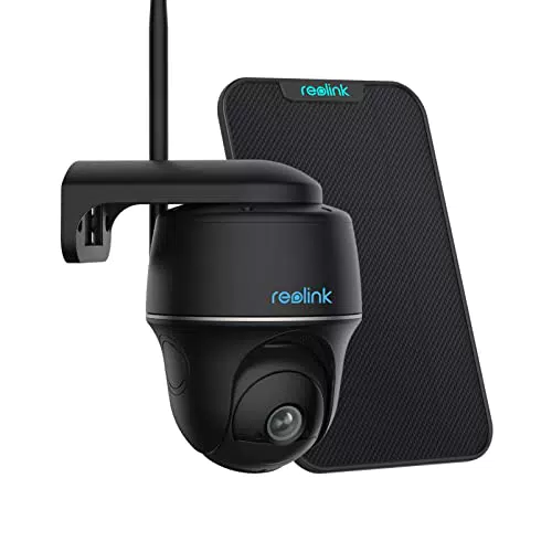 Reolink 5MP Camara Vigilancia WiFi Exterior Solar, Cámara Vigilancia Inalambrica 360° con Bateria