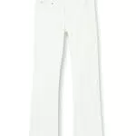 REPLAY Faaby Flare Crop Vaqueros para Mujer, 100 Blanco Natural.