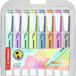 Rotulador stabilo fluorescente swing cool pastel estuche de 8 unidades colores surtidos