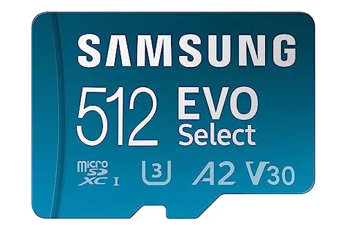 Samsung MB-ME512KA/EU EVO Select - Tarjeta de memoria microSDXC UHS-I U3 de 512 GB