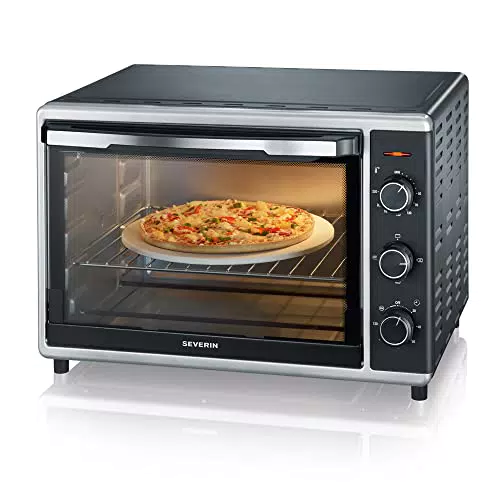 SEVERIN - Horno tostador sobremesa de 42 l, mini horno de convección con grill
