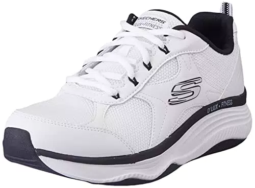 Skechers D'lux Fitness, Zapatillas Mujer, White