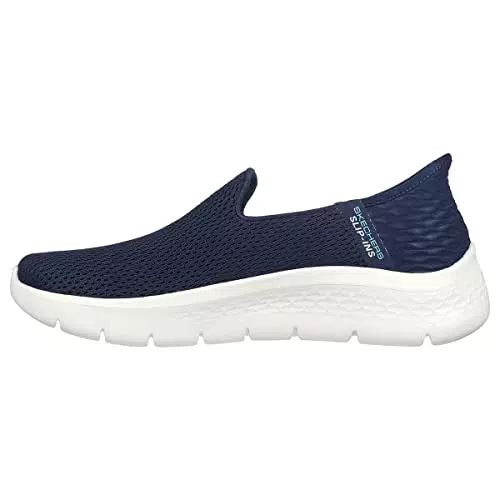 Skechers GO Walk Flex Relish, Zapatillas Mujer, Navy Textile/Trim