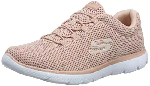 Skechers Summits, Zapatillas de Deporte Mujer, Rosa Rose Mesh White Trim