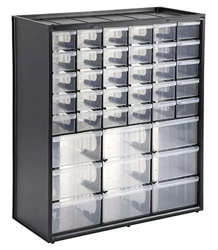 Stanley 1-93-981 - Caja de almacenamiento con 39 compartimentos