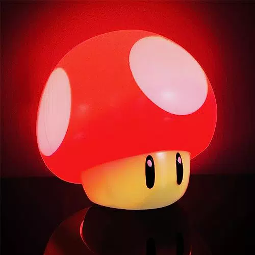 Super Mario Mushroom Luz con sonido, Plástico, Multi