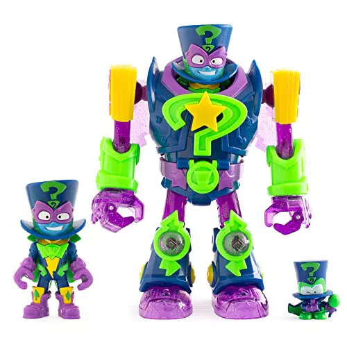 SUPERTHINGS - Superbot Enigma, Robot articulado héroe con Accesorios de Combate