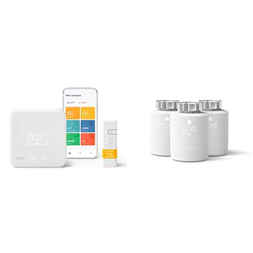 tado° Termostato Inteligente Cableado Kit de Inicio + Accesorio para control de habitaciones múltiples