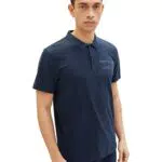 TOM TAILOR 1035641 Polo, 10668-Sky Captain Blue, L para Hombre