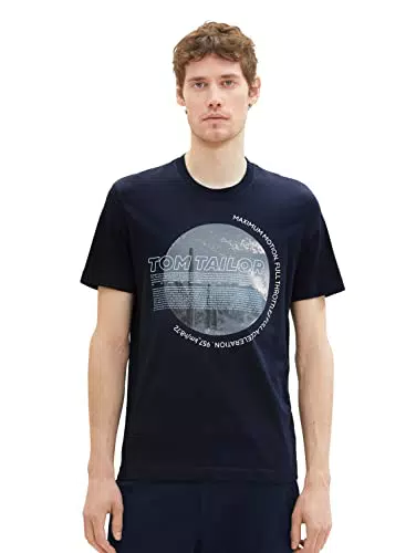TOM TAILOR 1036427 Camiseta, Sky Captain Blue 10668-Juego de Mesa
