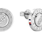 Tommy Hilfiger Jewelry Pendientes de botón para Mujer de Acero inoxidable con cristales - 2780612