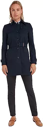 Tommy Hilfiger Mujer Chaqueta Heritage Single Breasted Trench Chaqueta de Entretiempo