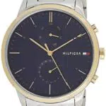 Tommy Hilfiger Reloj Analógico de Cuarzo multifunción para hombre con Correa en Acero Inoxidable plateada - 1710408