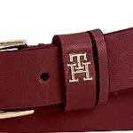 Tommy Hilfiger TH Timeless 2.5 Cinturones, Rouge, 80 para Mujer