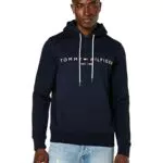 Tommy Hilfiger Tommy Logo Hoody, Hombre, Azul, L