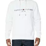 Tommy Hilfiger TOMMY LOGO HOODY, Hoodies Hombre, Blanco