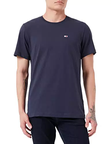 Tommy Jeans Hombre Camiseta Manga Corta TJM Classic Cuello Redondo