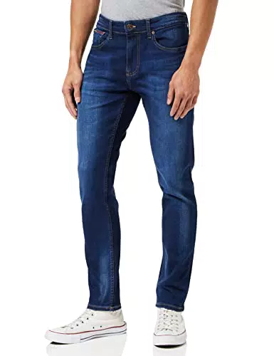 Tommy Jeans Hombre Pantalón Vaquero Austin Slim Tapered Stretch