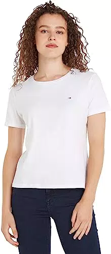 Tommy Jeans Mujer Camiseta Manga Corta TJW Soft Cuello Redondo