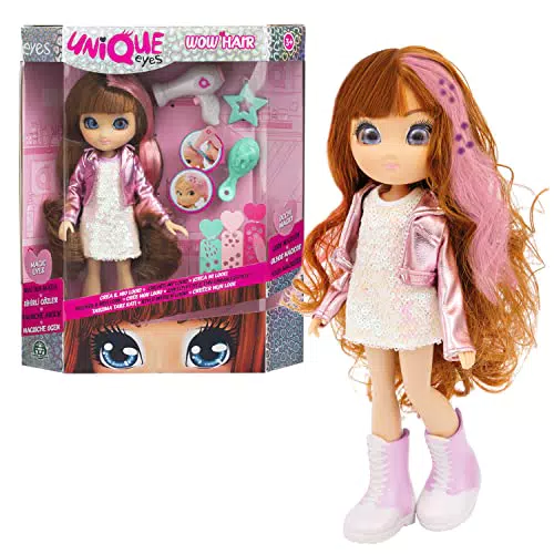 Unique Eyes - Sophia Wow Hair, muñeca Que te Sigue con los Ojos