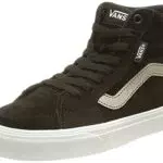Vans Filmore Hi, Sneaker Mujer, Suede Metallic Black/Hematite