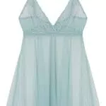 Women'secret Camisón Corto, Verde, XXL para Mujer