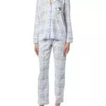 Women'secret Juego de Pijama, Estampado en Azul, M para Mujer
