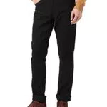 Wrangler Authentic Regular Jeans, Black Rinse, para Hombre