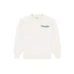 Wrangler Equipo gráfico Sudadera, Worn White, XL para Hombre