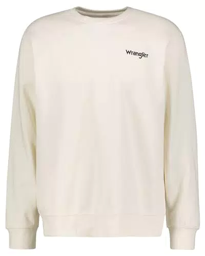 Wrangler Graphic Crew Sudaderas, Worn White, XXL para Hombre
