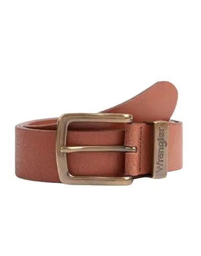 Wrangler Metal Loop Cinturón, Cognac 6K, 100 para Hombre