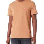 Wrangler Sign Off tee Camiseta, marrón, M para Hombre