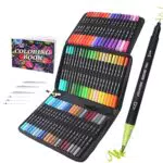 72 Rotuladores Lettering, Diuraa Rotuladores de Punta Fina Rotuladores Punta Pincel Lettering Kit para Niñas