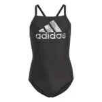 adidas Big Logo Swimsuit, Black/White, 170 para Niñas