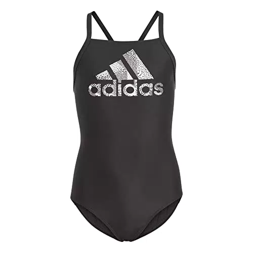 adidas Big Logo Swimsuit, Black/White, 170 para Niñas