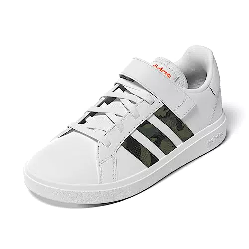 adidas Grand Lifestyle Court Elastic Lace and Top Strap Shoes