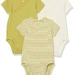 Amazon Essentials Body de algodón de manga corta con cierre lateral Unisex Bebés